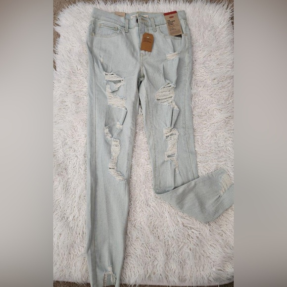 Levi's 720 High- Rise super skinny Jeans 27x28 NWT - Picture 1 of 4